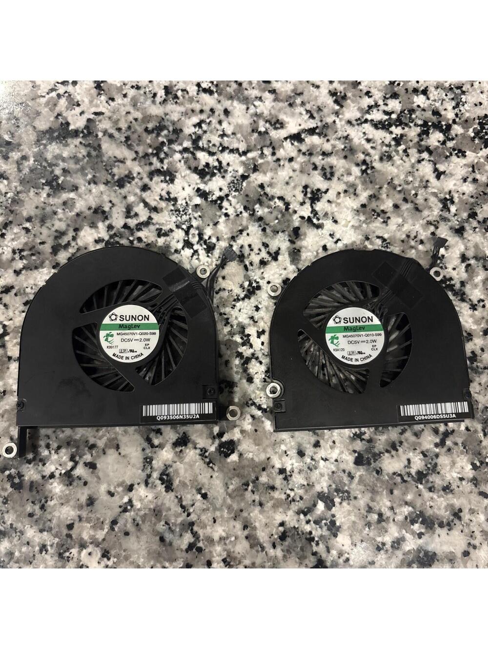 Original 17” 2009 MacBook Pro A1297 Left and Right CPU Cooling Fan